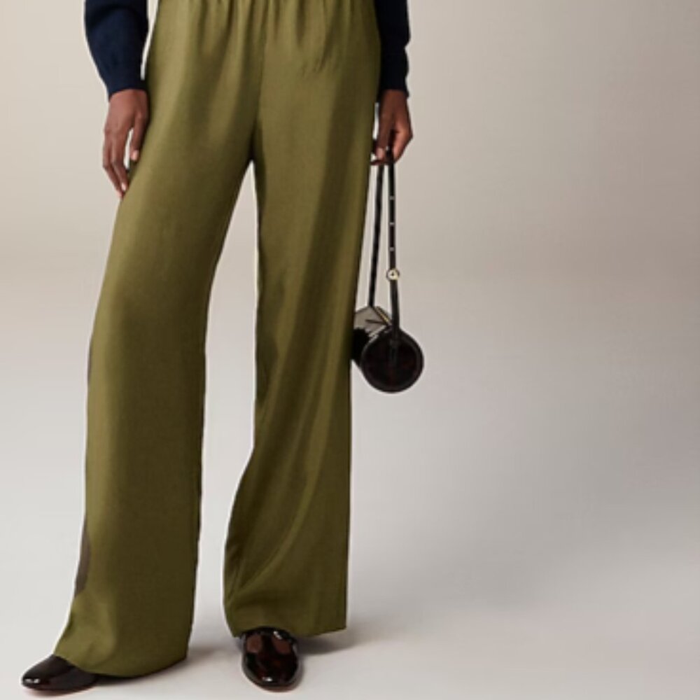 J.Crew Stratus Pant in Textured Satin